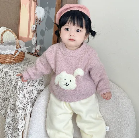 【73-110cm】取り入れたい 超可愛い カートゥーン 合わせやすい ベビー ニット セーター