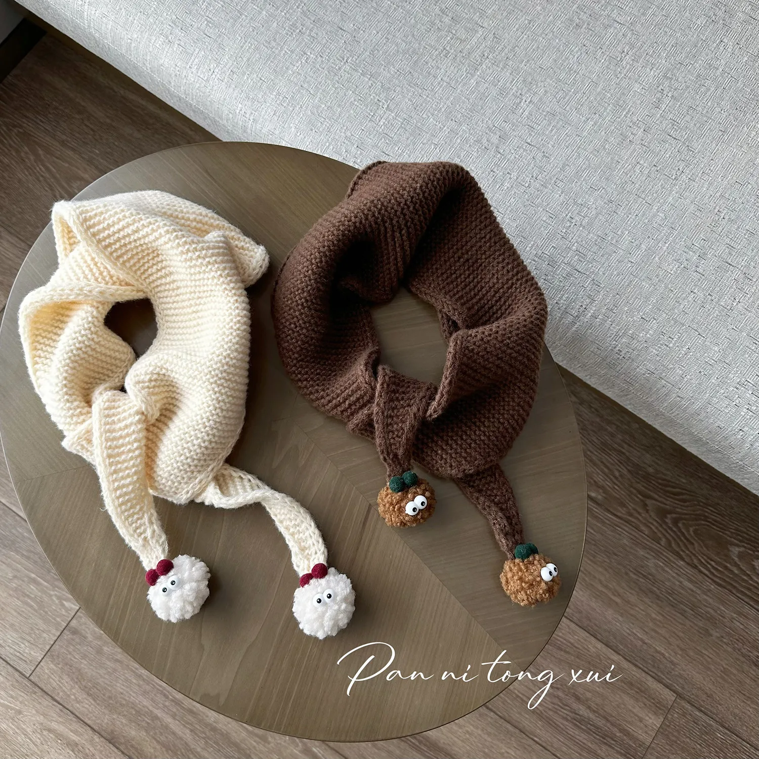 話題沸騰中 好感度UP 可愛い シンプル 多色展開 ニット スカーフ