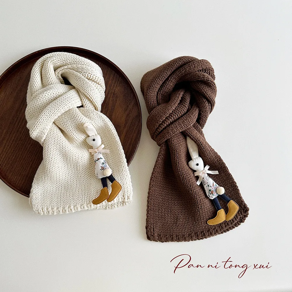 超人気商品 新作 超可愛い カートゥーン 肌に優しい 合わせやすい ニット スカーフ　