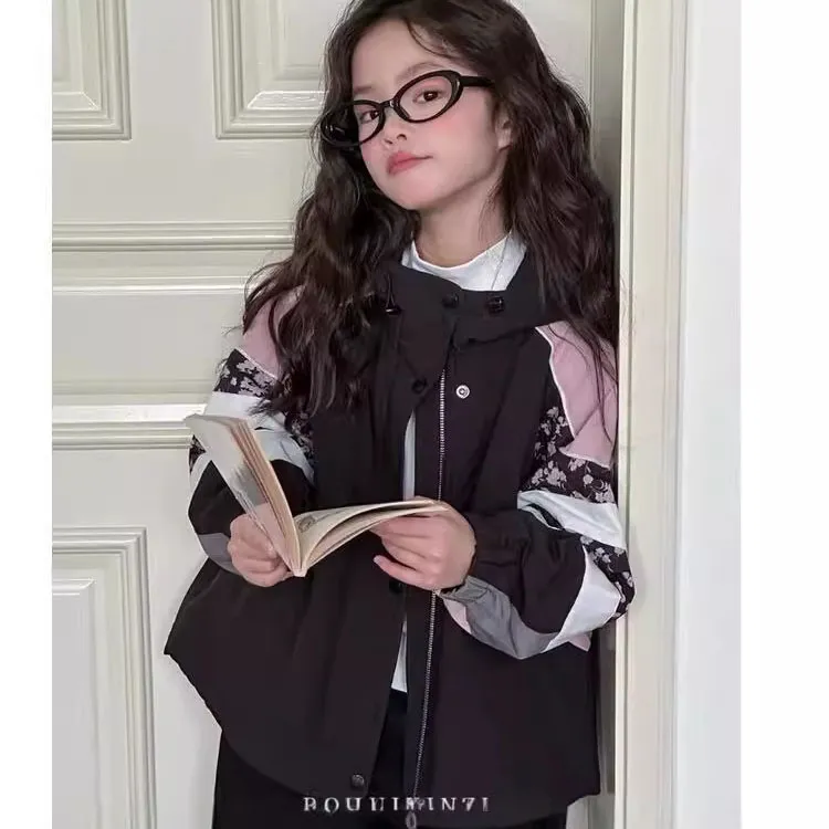 【120-170cm】超人気 バイカラー カジュアル 定番 合わせやすい あったか アウター