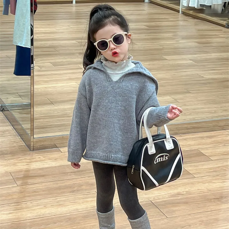 【90-140cm】特別なデザイン  大人気  可愛い  合わせやすい  セーラーカラー  女の子  セーター