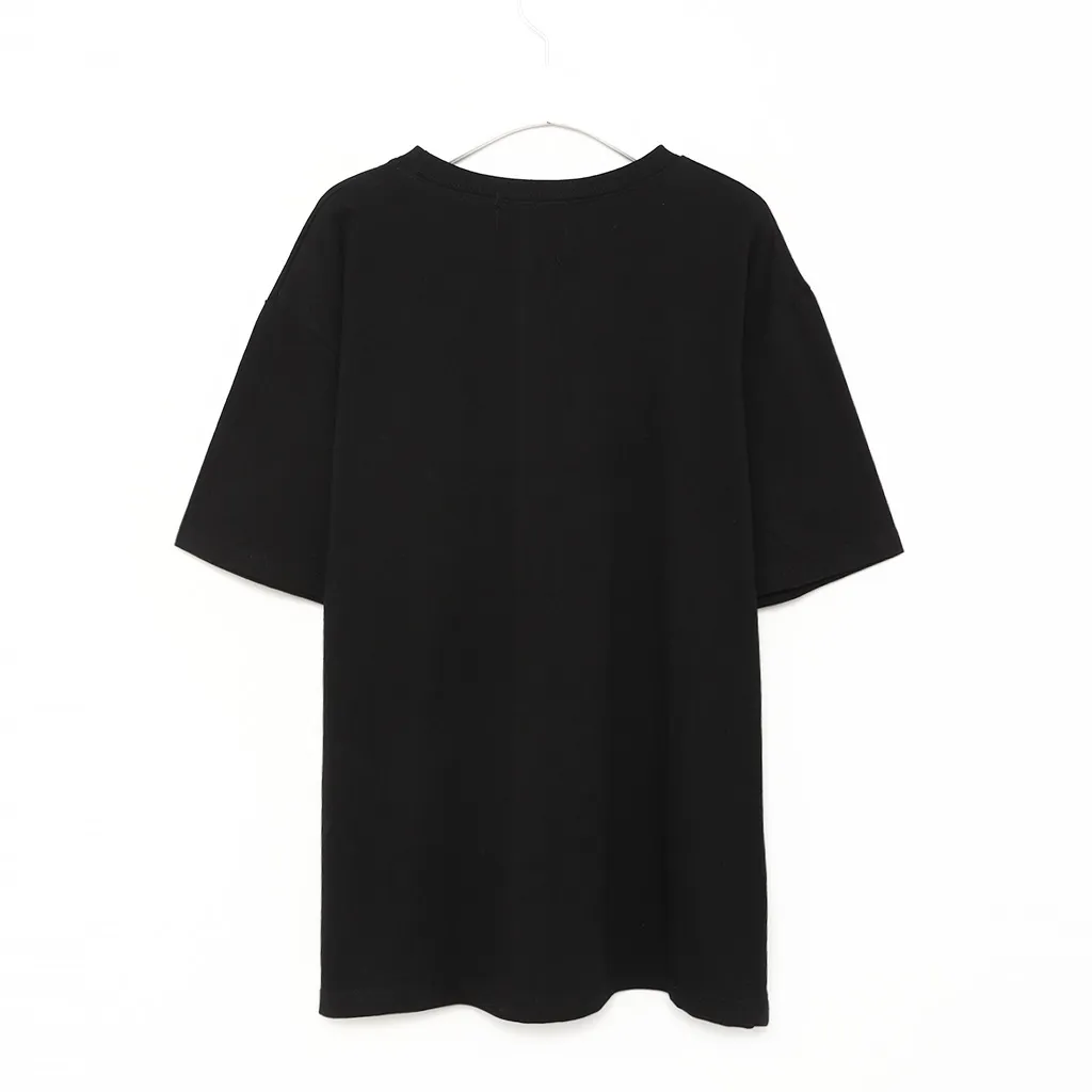 (ユニセックス)ロックプリントTシャツ