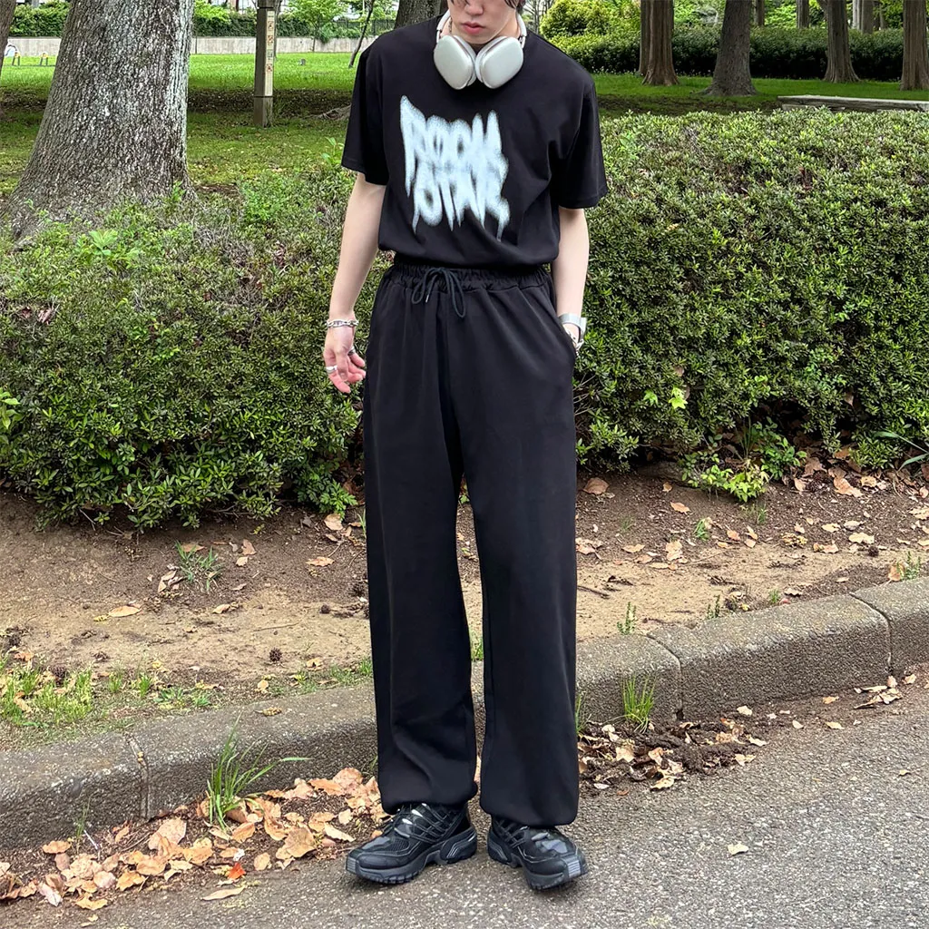(ユニセックス)ロックプリントTシャツ