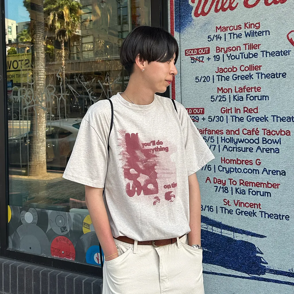 ヴィンテージプリント半袖Tシャツ