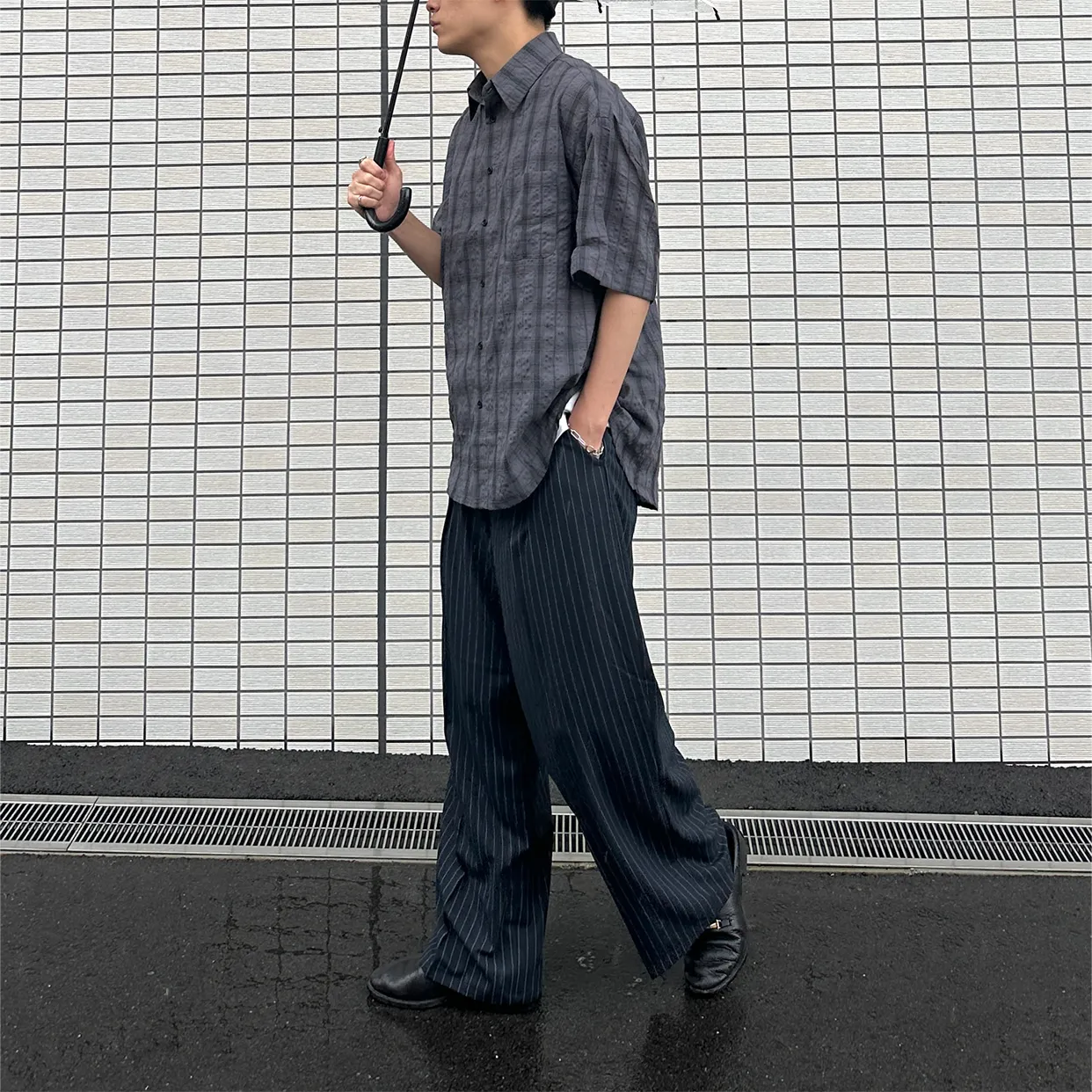 ローストライプスラックス