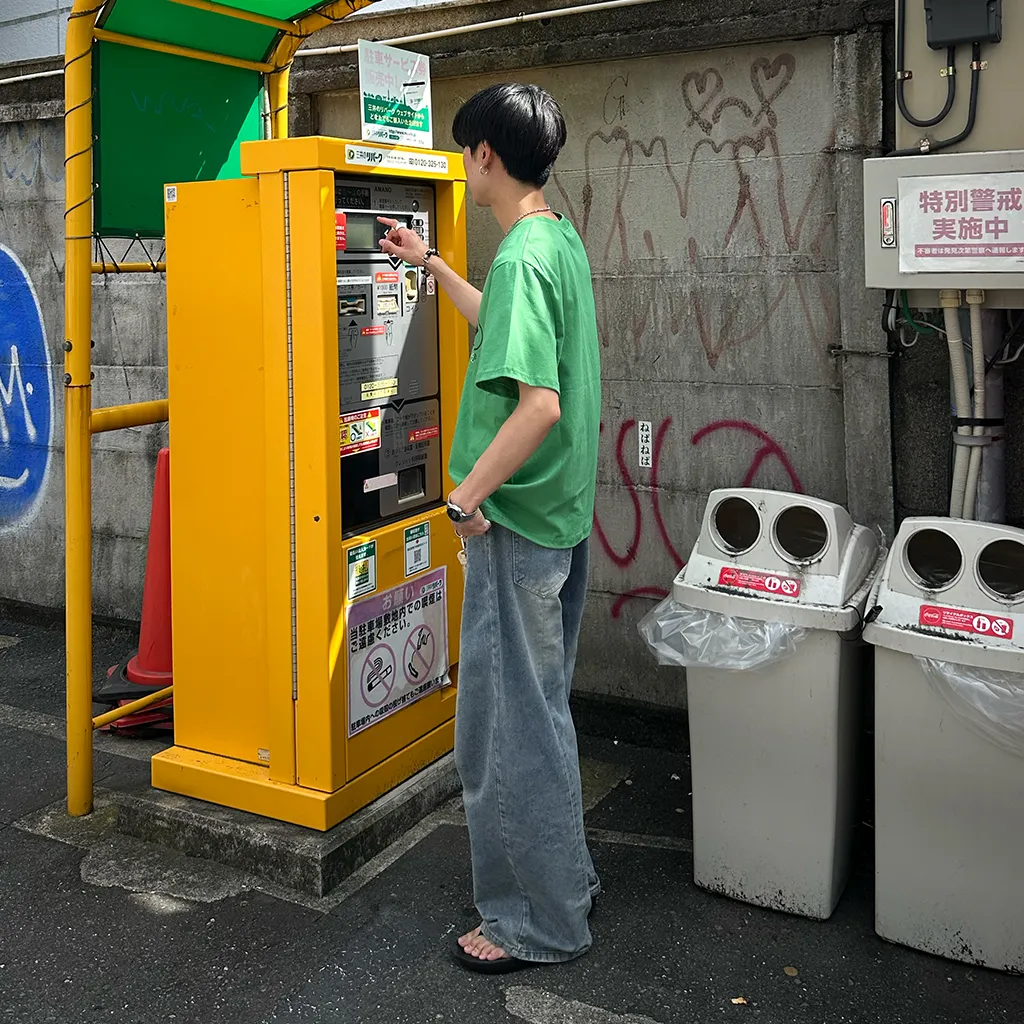 (ユニセックス) ウォッシュライトデニムパンツ