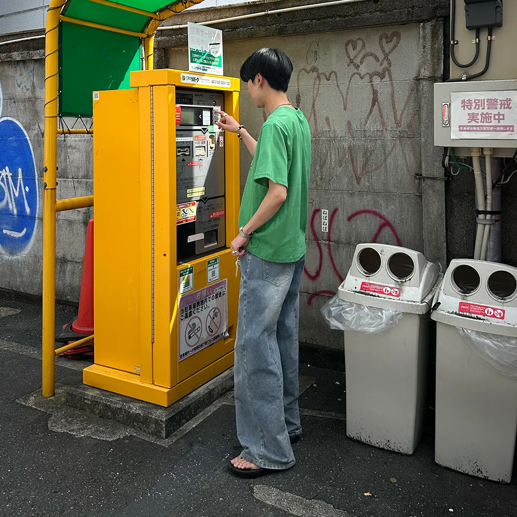 (ユニセックス) ウォッシュライトデニムパンツ