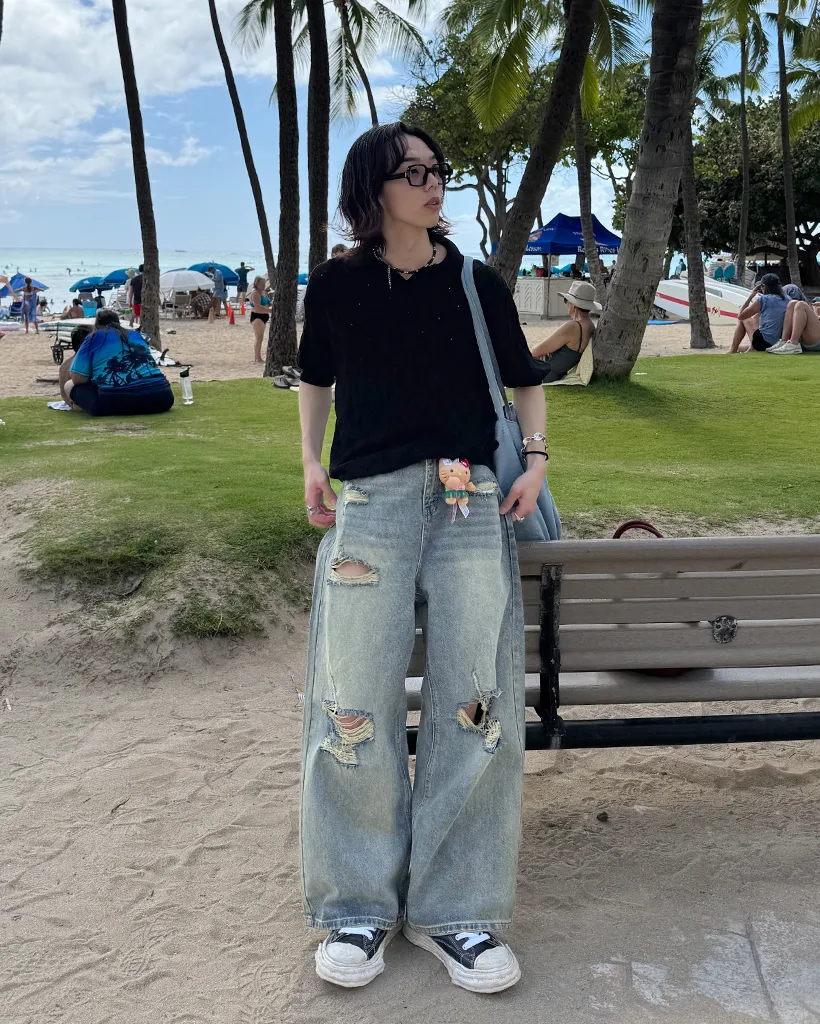 ヴィンテージカットデニムパンツ