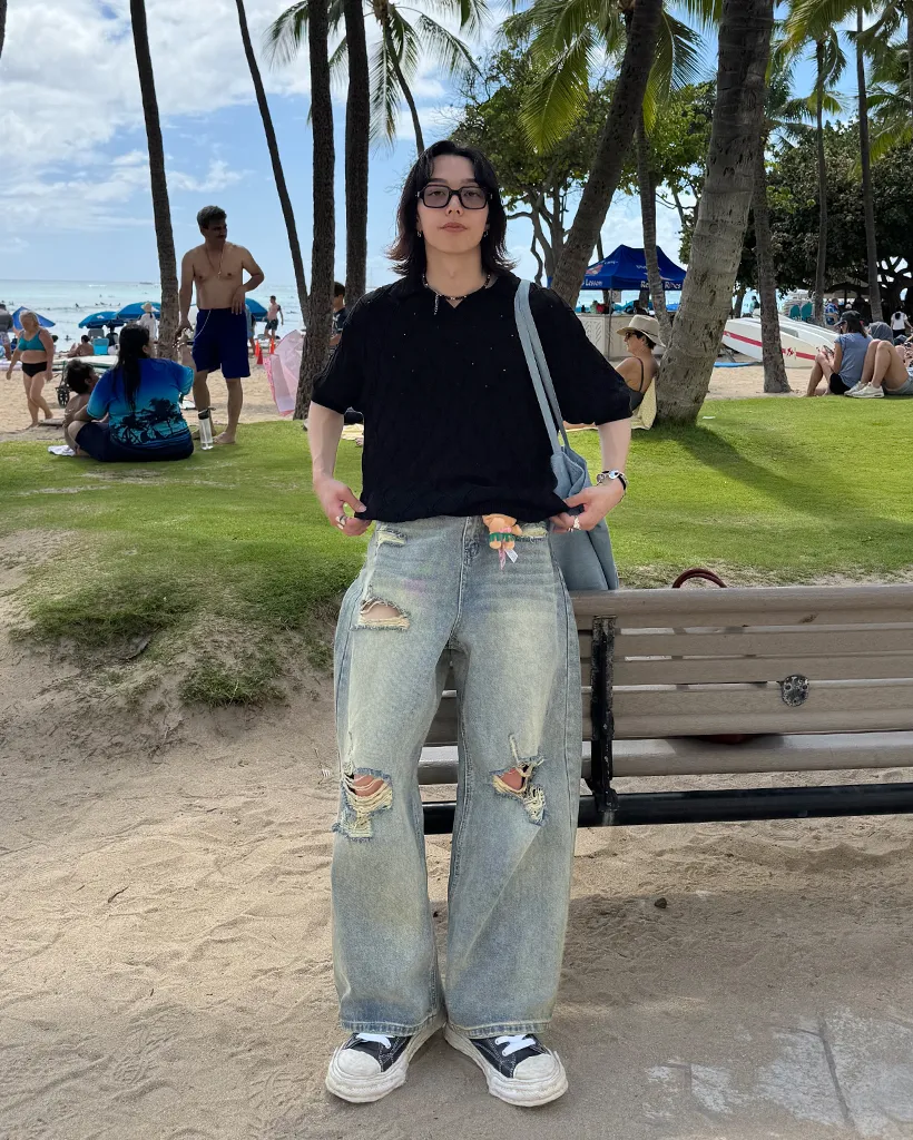 ヴィンテージカットデニムパンツ
