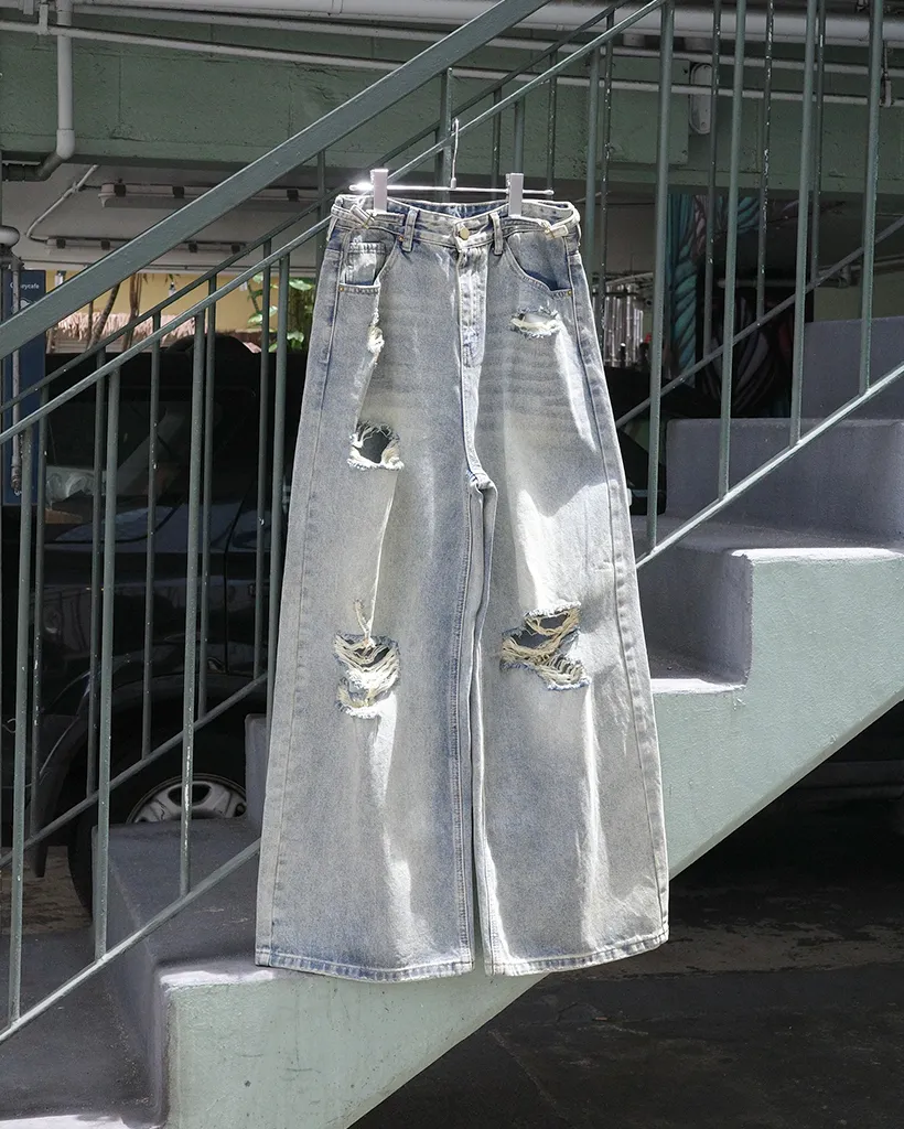 ヴィンテージカットデニムパンツ