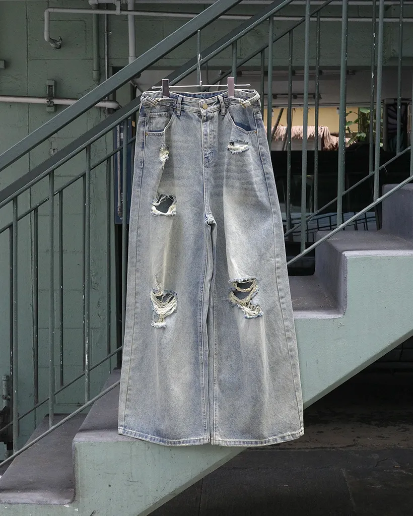 ヴィンテージカットデニムパンツ