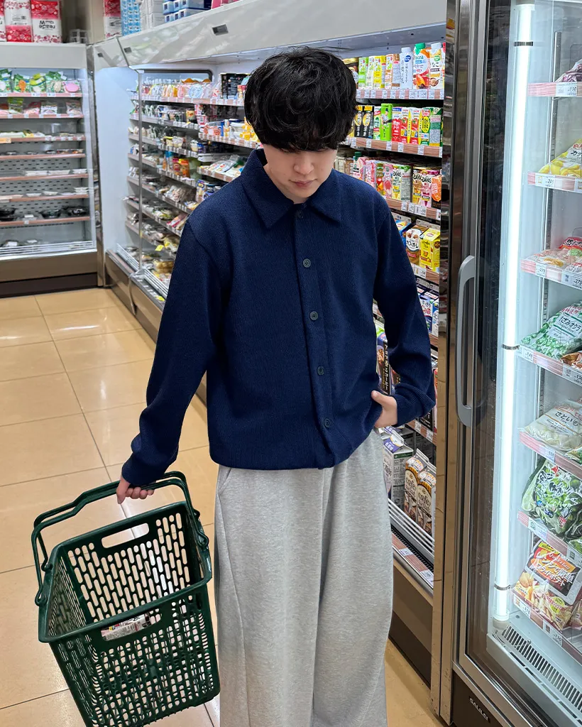 サイドピンタックバルーンフィットスウェットパンツ