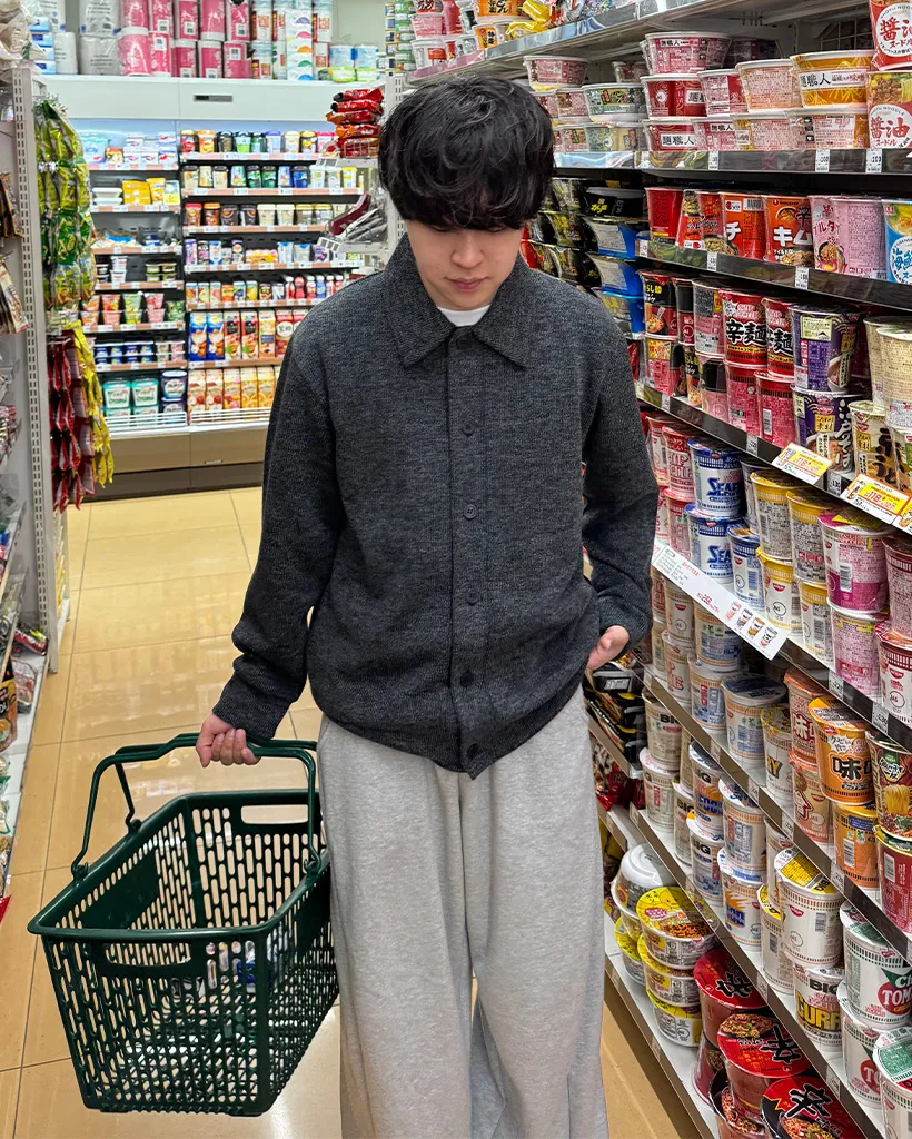 サイドピンタックバルーンフィットスウェットパンツ
