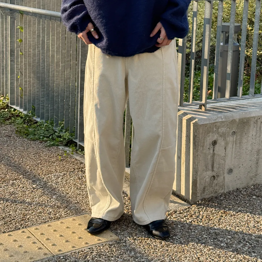 (ユニセックス) バルーンコーデュロイパンツ