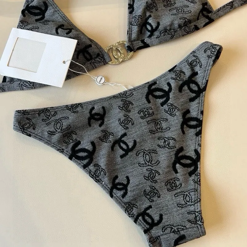 【S-XL】女子マスト グレー柄で大人のセクシー感爆発 水着
