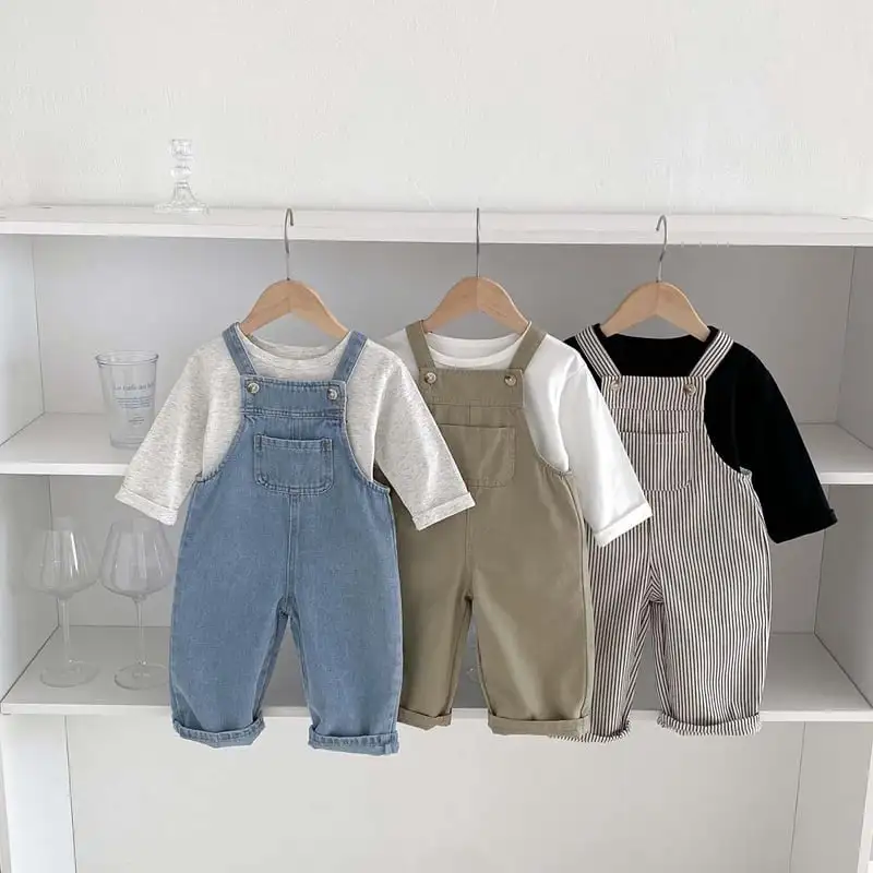 【80-120cm】オシャレベーシックサロペット