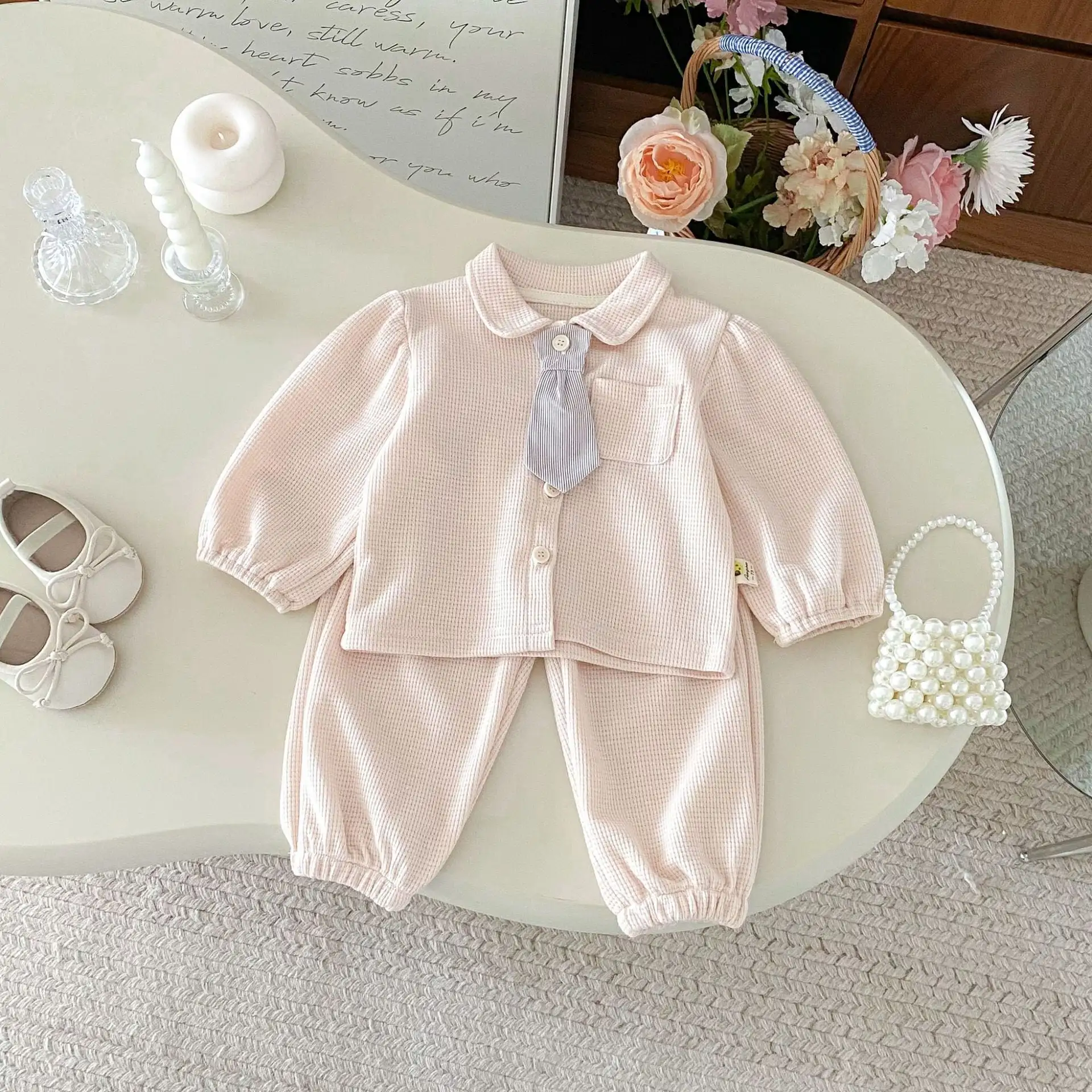 【73-110cm】カジュアルポケット付きセットアップ