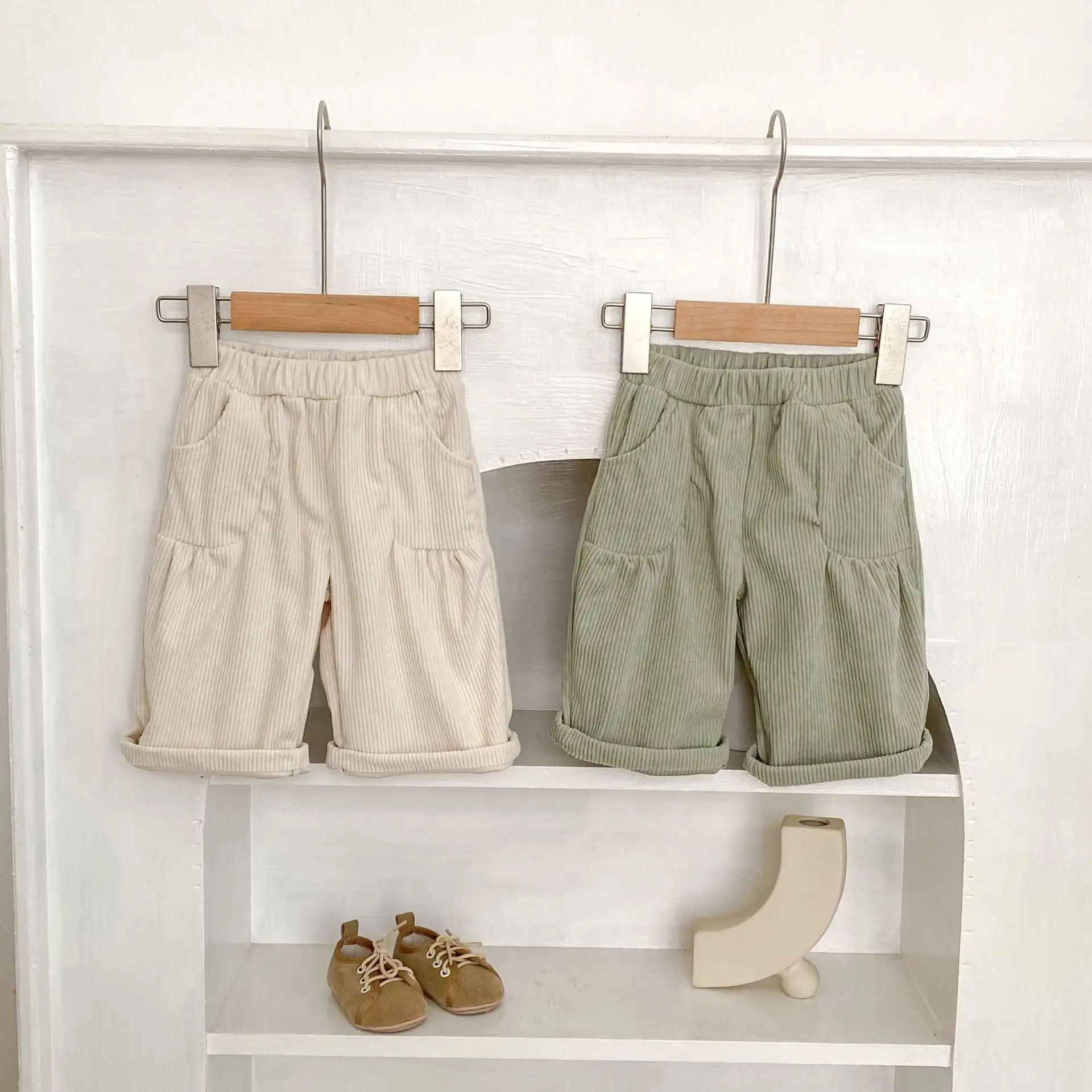 【66-100cm】コーデュロイルーズパンツ