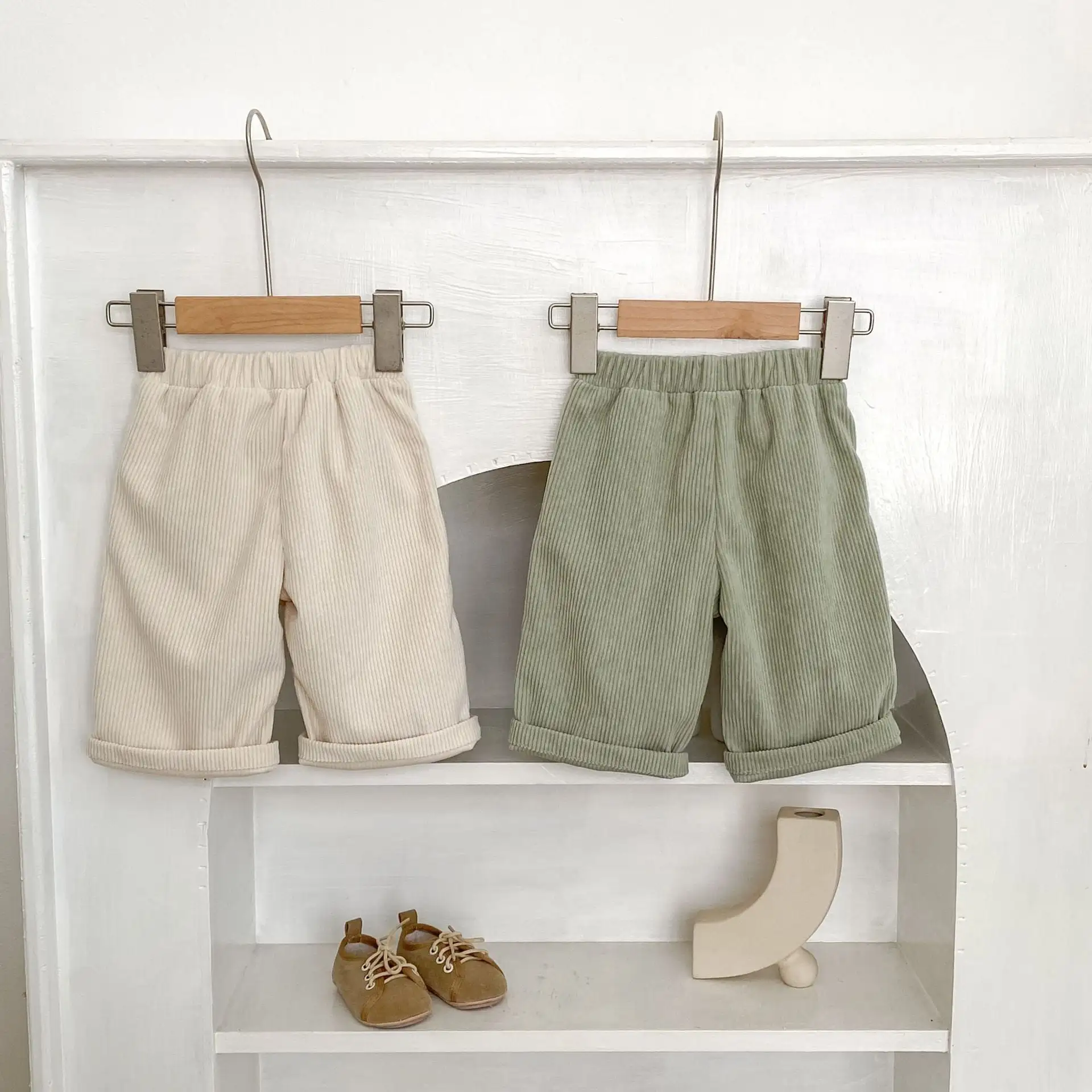 【66-100cm】コーデュロイルーズパンツ