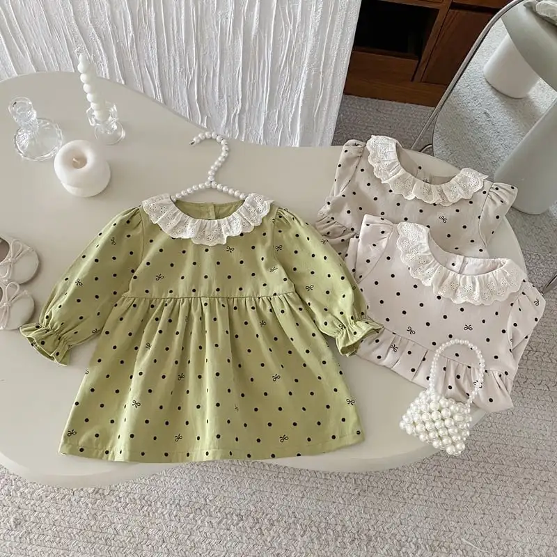 【73-110cm】プリンセスドットワンピース