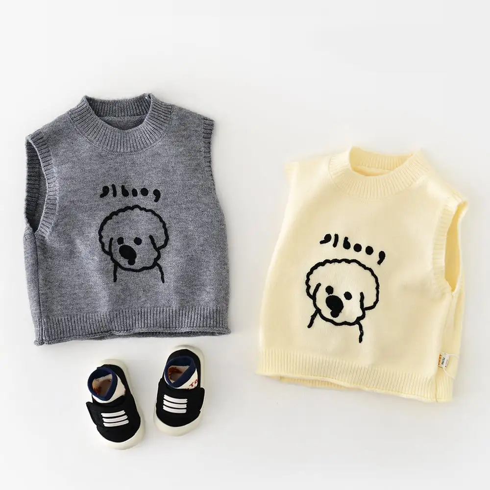 【73-100cm】ペット柄暖かいベスト